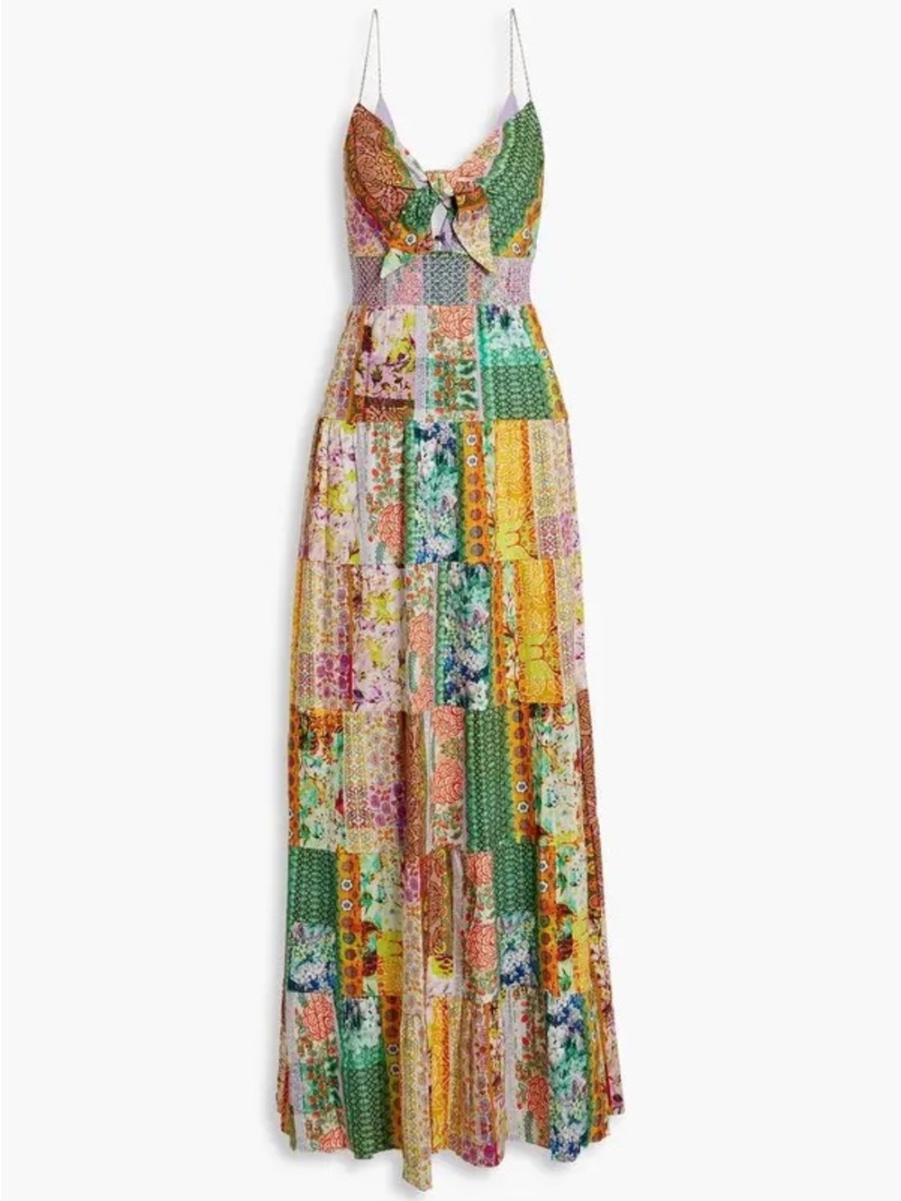 Alice + Olivia Revolve Bestseller Current Season Patchwork Maxi Dress NWT 6 - Picture 3 of 7